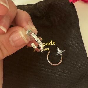 Kate Spade small hoop earrings with dustbag
